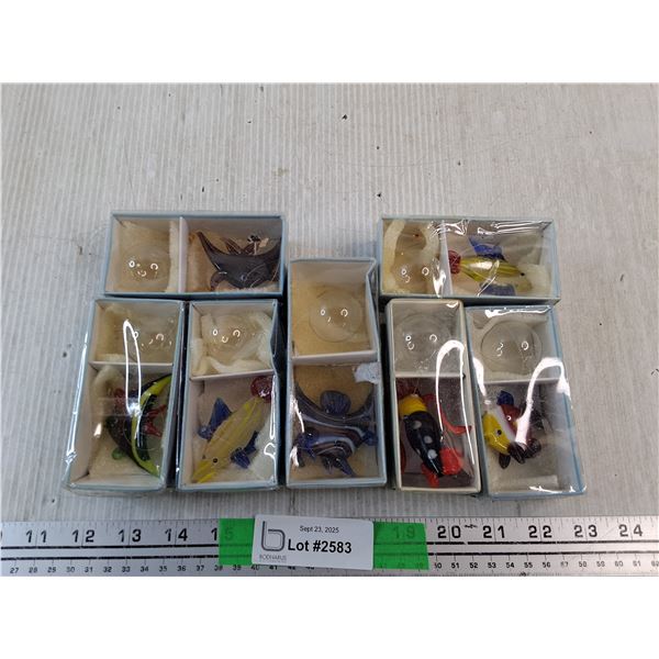 Glass Fantasea Fish Ornaments