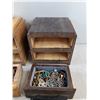 Image 5 : (2) Wooden Jewelry Boxes, Various Jewelry - Earrings, Necklaces