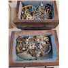 Image 7 : (2) Wooden Jewelry Boxes, Various Jewelry - Earrings, Necklaces