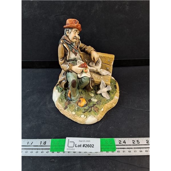 Hand Painted Stoneware Feathered Desk Decor