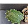 Image 4 : Ceramic Leaf Bowl, Ceramic Liquor Decanter & Shot Cups