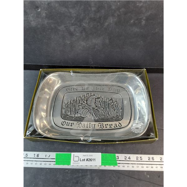 Give Us This Day Our Daily Bread Metal Serving Tray
