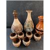 Image 2 : Ceramic Vases, Liquor Decanter & Shot Cups