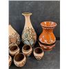Image 3 : Ceramic Vases, Liquor Decanter & Shot Cups