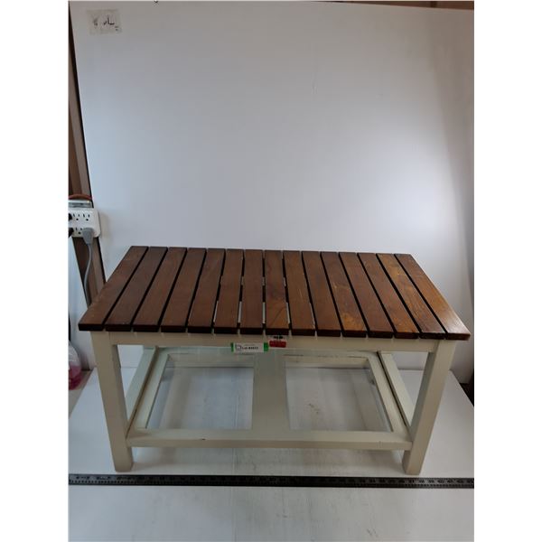 * Wooden Entrance Bench - 33x16x18" - Pickup Only