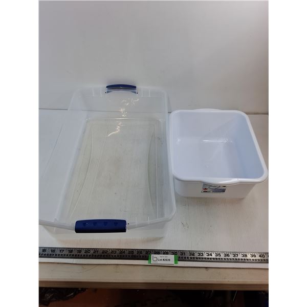 (2) Storage Bins (26x15x6" & 15x12x6") - Pickup Only