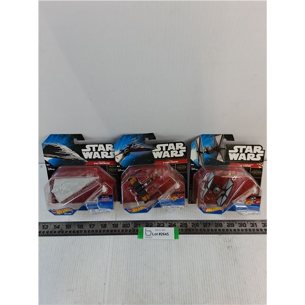 (3) Miniature Star Wars Vehicles - NIB