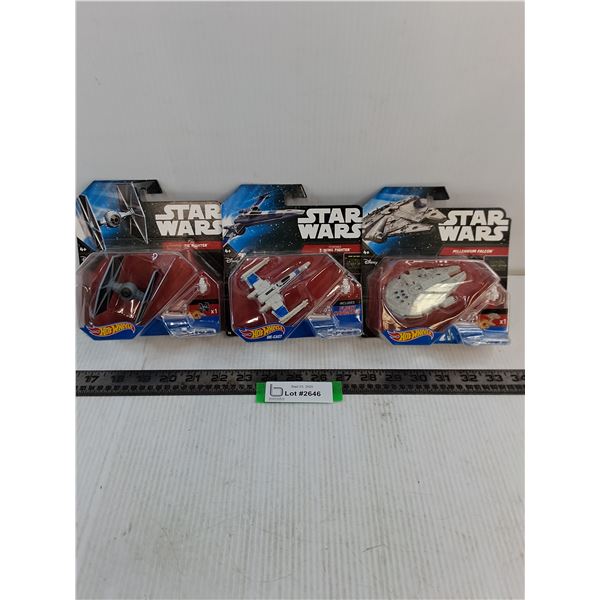 (3) Miniature Star Wars Vehicles - NIB