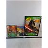 Image 1 : (2) Masters of the Universe Children's Jigsaw Puzzles, Star Wars Giant Coloring Book