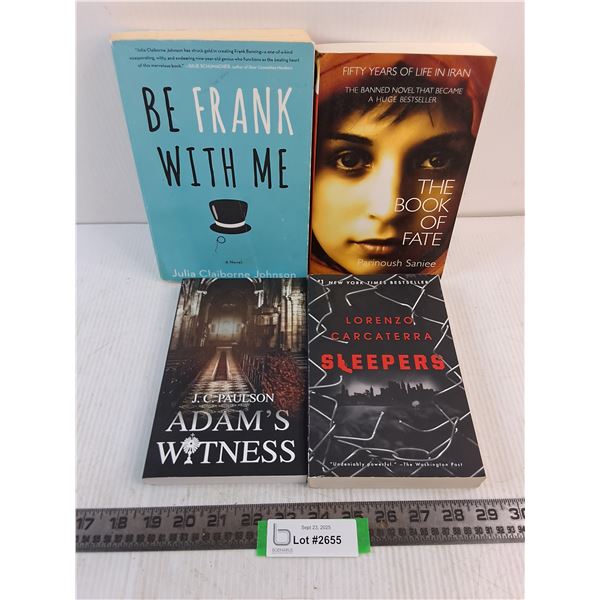 (4) Soft Cover Novels (Johnson, Saniee, Paulson, Carcaterra)