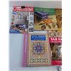 Image 2 : (7) Quilting/Cross Stitch Books/Magazines, Crafting Pieces