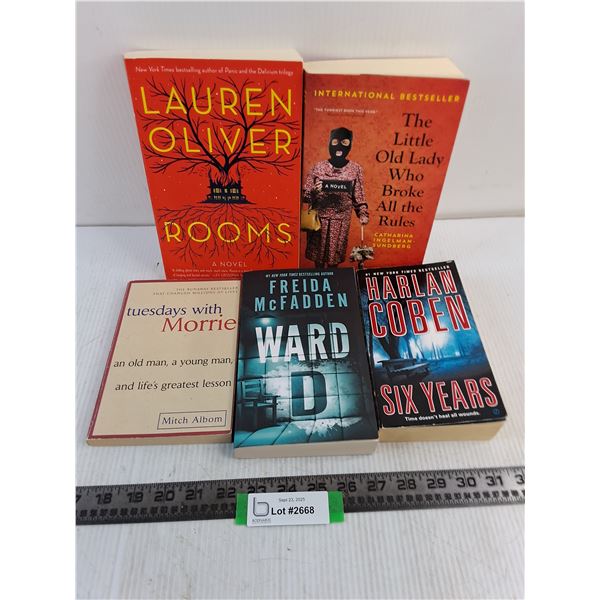 (5) Paperback Novels (Albom, McFadden, Coben, Oliver)