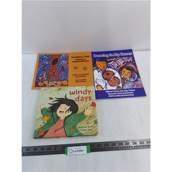 (3) Children's Books (Metis Story, Cartoon)