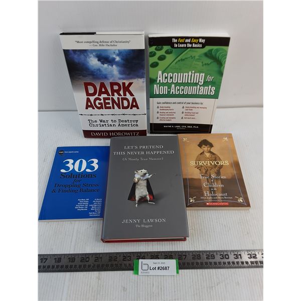 (5) Books (US Politics, Self-Help, Accounting, Non-Fiction)