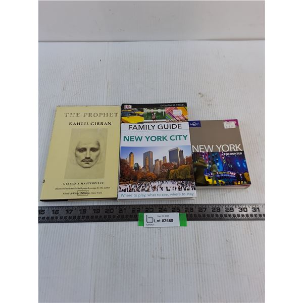 (3) Books (New York Travel & Gibran Novel)