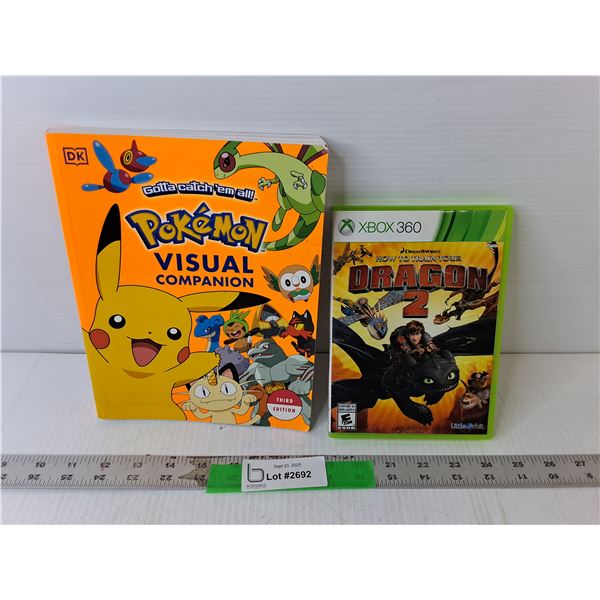 Pokemon Visual Companion & How to Train Your Dragon 2 Xbox 360 Game