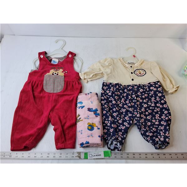 (2) Infant Outfits- 3-6 Months & 9 Months & Blanket