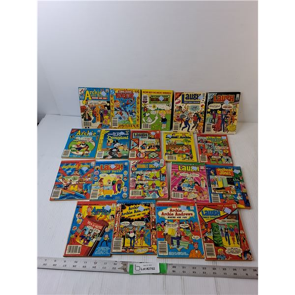 (19) Vintage Comics- Archie, Richie Rich, Adventure Comics
