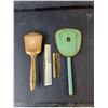 Image 2 : Vintage Vanity Set- Mirror, Brush, (2) Combs