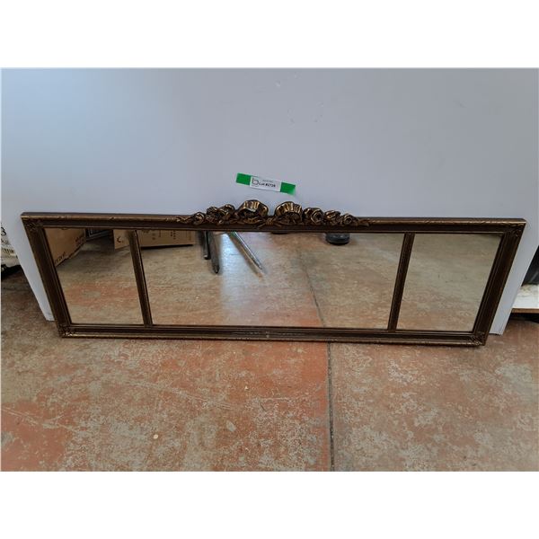 Framed Hanging Wall Mirror 43" x 14", Cannot Ship