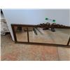 Image 2 : Framed Hanging Wall Mirror 43" x 14", Cannot Ship