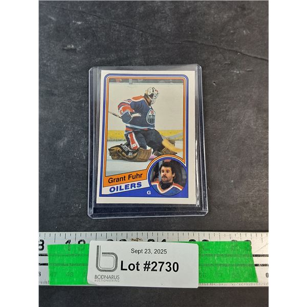 Grant Fuhr Oilers Trading Hockey Card - Authenticity Not Guaranteed