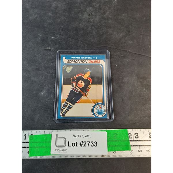 Wayne Gretzky Edmonton Oilers Trading Hockey Card - Authenticity Not Guaranteed