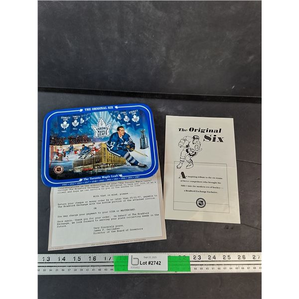 1997 The Toronto Maple Leafs Stanley Cup Collectors Plate