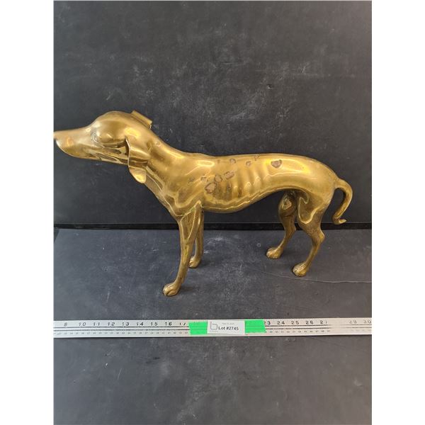 Brass Dog Statue