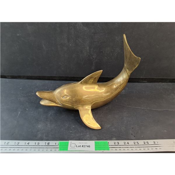 Brass Dolphin Desk Decor