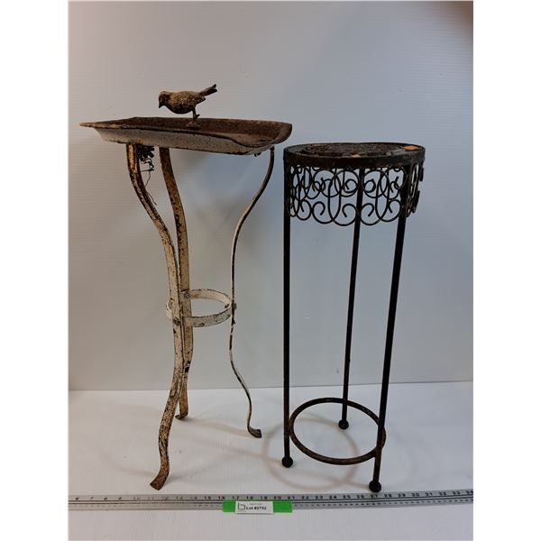 ** (2) Metal Outdoor Decor - 24" Tall - PICK UP