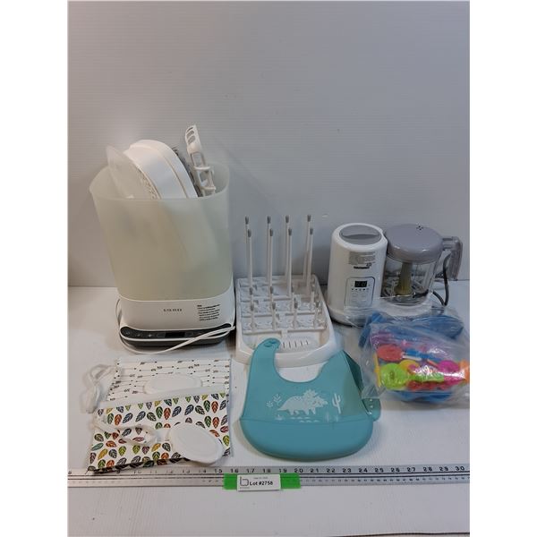 Bottle Sterilizer, Dryer, Bib, Mixer, Wipes