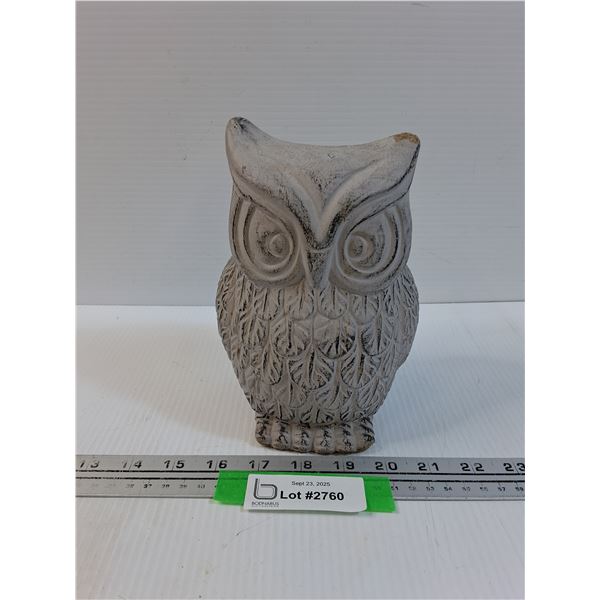 Owl Statue - Ear Damaged - 8" x 5" x 4"