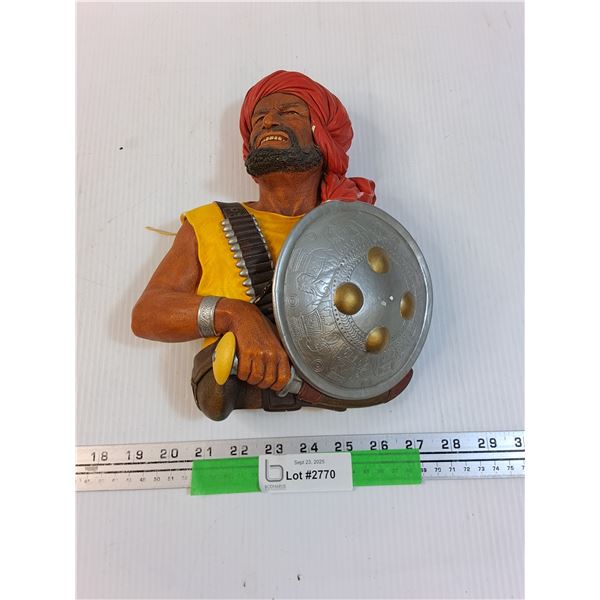 Bossons Head Chalkware Figurine Wall Decor