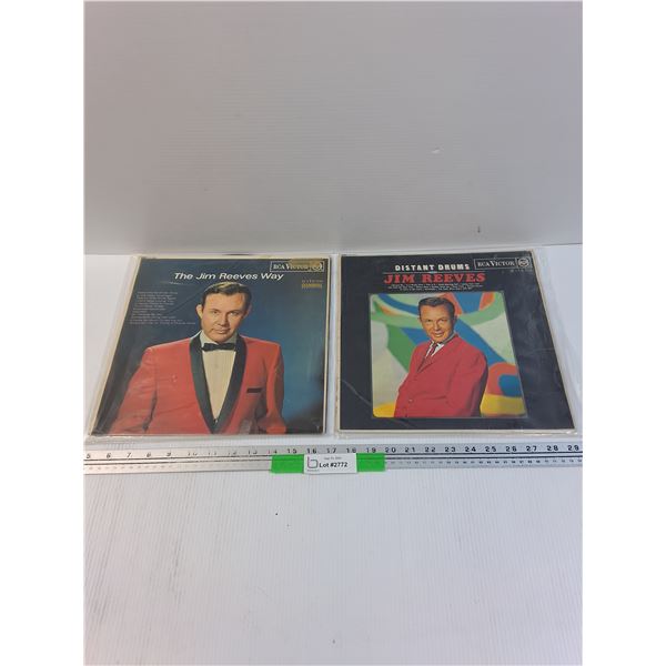 (2) Jim Reeves Vinyl Records