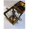 Image 4 : Brass Cargo Kerosene Lantern - Has Contents, CANNOT SHIP - 15" x 8" x 7"