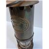 Image 2 : Brass Kerosene Lantern - Cambrain Brand Miners Lamp - 10" x 3.5" - CANNOT SHIP