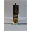 Image 1 : Brass Miners Kerosene Lantern - Made in Scotland - 10" x 3.5"  - CANNOT SHIP