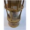 Image 2 : Brass Miners Kerosene Lantern - Made in Scotland - 10" x 3.5"  - CANNOT SHIP