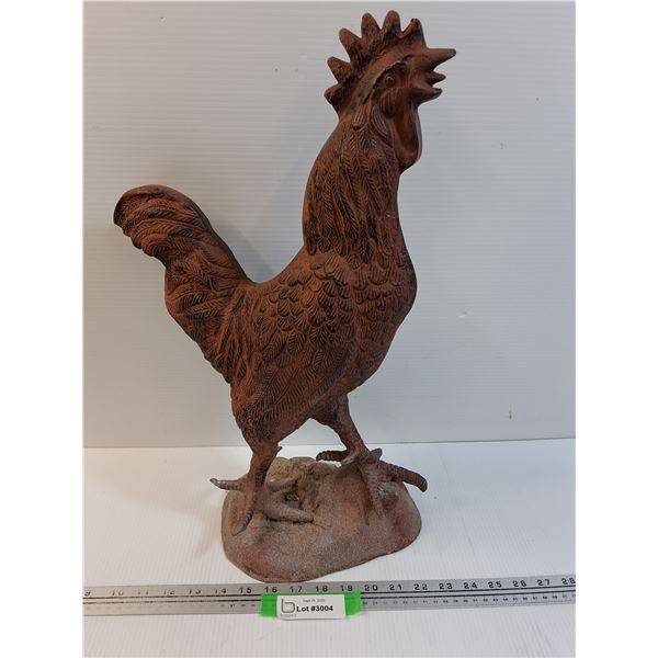 Metal Rooster Figurine Decor - 20" x 14" x 7"