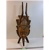 Image 1 : Hand Carved Indonesian Style Mask - Wall Decor - 35" x 13" x 7" - PICK UP