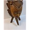 Image 3 : Hand Carved Indonesian Style Mask - Wall Decor - 35" x 13" x 7" - PICK UP
