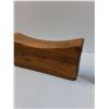 Image 5 : Chinese Wooden Headrest - 12" x 3.5" x 5" & Dumai Desk Clock - As Is