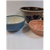 Image 2 : (4) Bowls: Pottery & Ceramic - Assorted Styles & Sizes