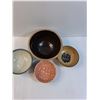 Image 3 : (4) Bowls: Pottery & Ceramic - Assorted Styles & Sizes