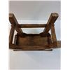 Image 5 : Vintage Wooden Stool - 12" x 7" x 9"