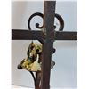 Image 7 : Custom Made Candle Holder Iron Cross - 30" x 18" x 7" -  PICK-UP
