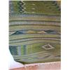 Image 4 : Green Southwestern/Mexican Style Outdoor Rug - 50" x 80" - HAS PET HAIR