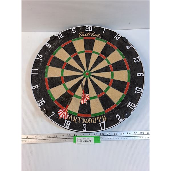 East Point Dartmouth Dart Board w/ (2) Darts - 18" Diameter