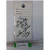 Image 1 : Edmonton Oilers 1997 Hockey Pass Signed by Don Cherry - CANNOT GUARANTEE AUTHENTICATION